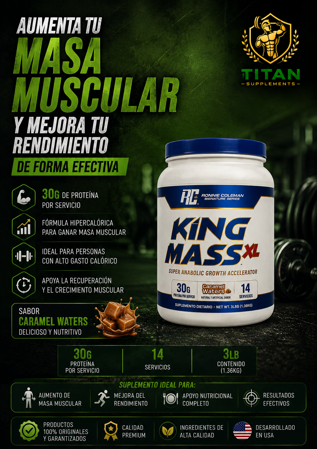 Proteína kiss mass xl